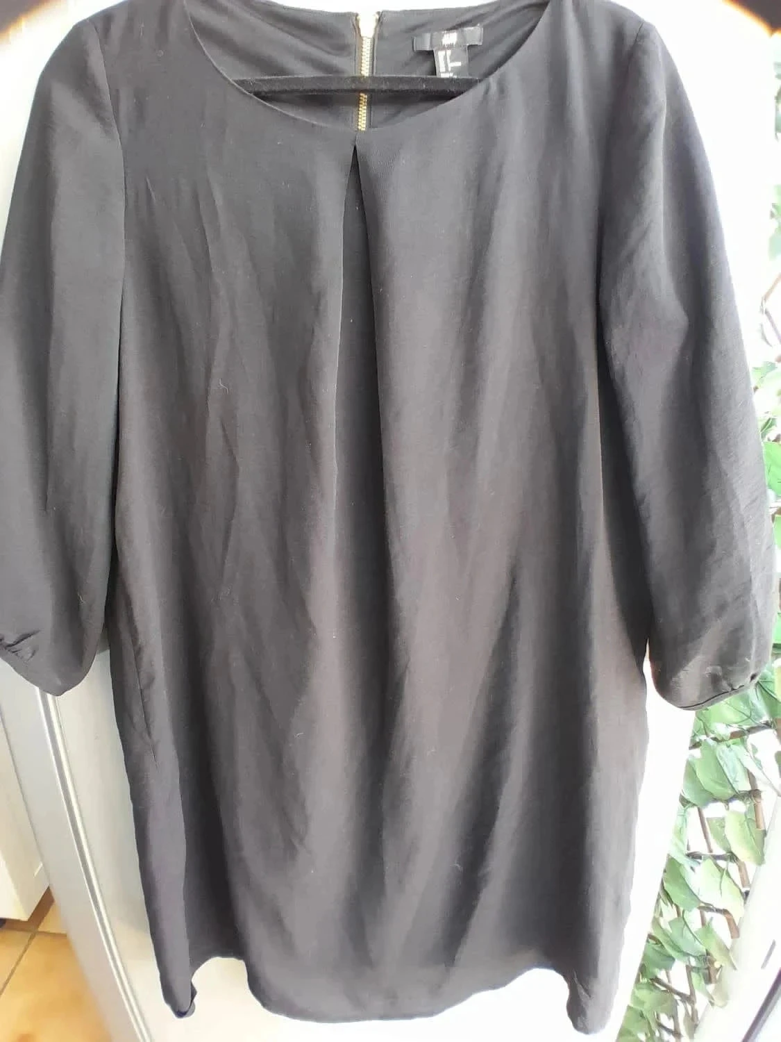 Vestido color negro, talla 38, Marca H&M – photo 2